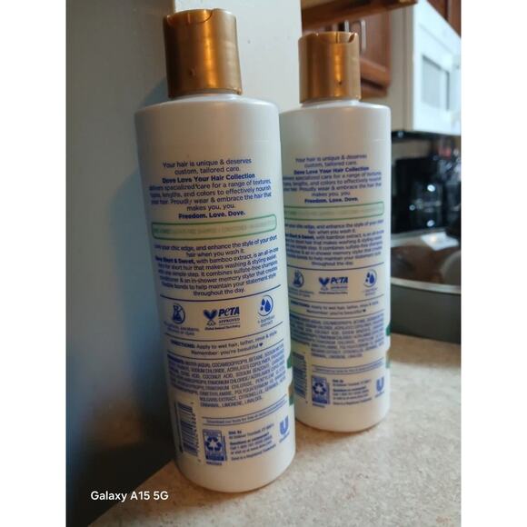 (2) Dove Love Your Chic Edge Short & Sweet Shampoo 13.5 Oz each - Picture 2 of 3